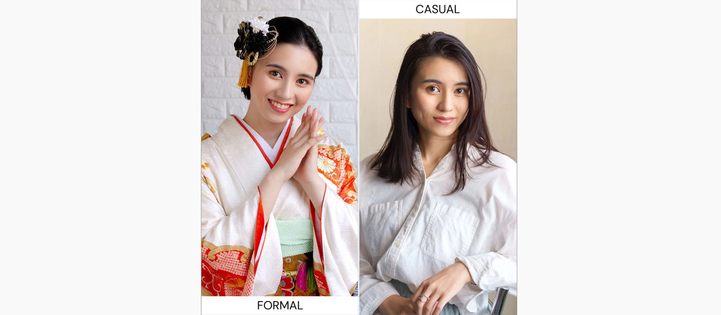 プラスカジュアルの見本